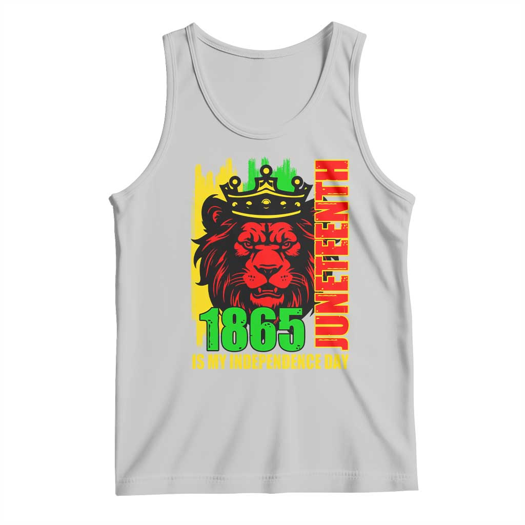 Juneteenth 1865 Is My Independence Day Tank Top Freedom Lion King
