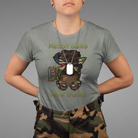 Messy Buns And Guns American Patriotic T-Shirt for Female Veteran, Woman Veteran Shirt, DD214 Shirt, Patriotic Shirt, US Military Shirt T Shirt - Wonder Print Shop