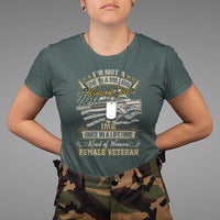 Proud Women I'm A Once In A Lifetime Kind Of Woman Female Veteran T-Shirt, Women Veteran Shirt, Women Military Shirt, Patriotic Shirt T Shirt - Wonder Print Shop