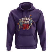Dream Team 76 Founding Fathers Playing Basketball Hoodie Funny George Washington Abraham Lincoln Patriotic Sports Fan
