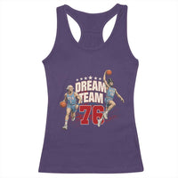 Dream Team 76 Founding Fathers Playing Basketball Racerback Tank Top Funny George Washington Abraham Lincoln Patriotic Sports Fan