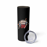 Dream Team 76 Founding Fathers Playing Basketball Skinny Tumbler Funny George Washington Abraham Lincoln Patriotic Sports Fan