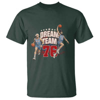 Dream Team 76 Founding Fathers Playing Basketball T Shirt Funny George Washington Abraham Lincoln Patriotic Sports Fan