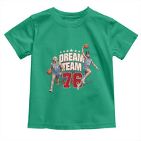 Dream Team 76 Founding Fathers Playing Basketball Toddler T Shirt Funny George Washington Abraham Lincoln Patriotic Sports Fan