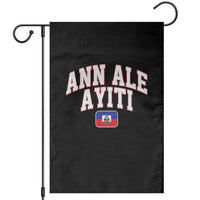 Ann Ale Ayiti Collegiate Athletic Sport Style Garden Flag Let's Go Haiti Haitian Flag and Coat of Arms Pride