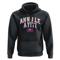 Ann Ale Ayiti Collegiate Athletic Sport Style Hoodie Let's Go Haiti Haitian Flag and Coat of Arms Pride