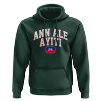 Ann Ale Ayiti Collegiate Athletic Sport Style Hoodie Let's Go Haiti Haitian Flag and Coat of Arms Pride