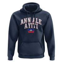 Ann Ale Ayiti Collegiate Athletic Sport Style Hoodie Let's Go Haiti Haitian Flag and Coat of Arms Pride