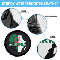 Algeria Algerian Pride Map of Africa Heritage Graphic Spare Tire Cover Patriotic North African Roots National Flag