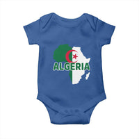 Algeria Algerian Pride Map of Africa Heritage Graphic Baby Onesie Patriotic North African Roots National Flag