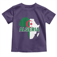 Algeria Algerian Pride Map of Africa Heritage Graphic Toddler T Shirt Patriotic North African Roots National Flag