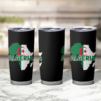 Algeria Algerian Pride Map of Africa Heritage Graphic Tumbler Cup Patriotic North African Roots National Flag