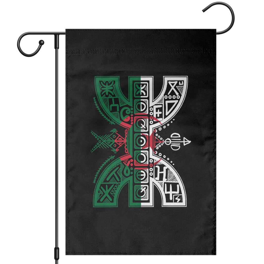Algeria Amazigh Berber Yaz Symbol Algerian Flag Heritage Graphic Garden Flag Traditional North African Tribal Culture Art