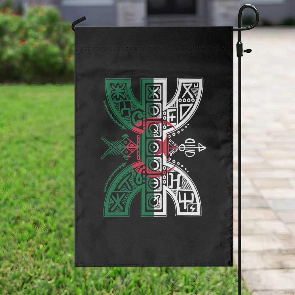 Algeria Amazigh Berber Yaz Symbol Algerian Flag Heritage Graphic Garden Flag Traditional North African Tribal Culture Art