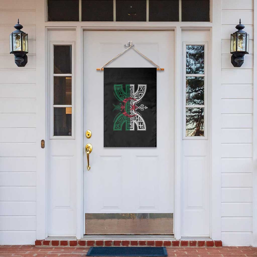 Algeria Amazigh Berber Yaz Symbol Algerian Flag Heritage Graphic Garden Flag Traditional North African Tribal Culture Art
