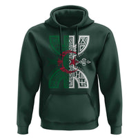 Algeria Amazigh Berber Yaz Symbol Algerian Flag Heritage Graphic Hoodie Traditional North African Tribal Culture Art