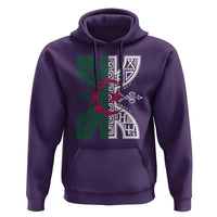 Algeria Amazigh Berber Yaz Symbol Algerian Flag Heritage Graphic Hoodie Traditional North African Tribal Culture Art