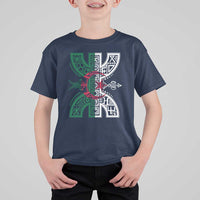 Algeria Amazigh Berber Yaz Symbol Algerian Flag Heritage Graphic T Shirt For Kid Traditional North African Tribal Culture Art