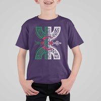 Algeria Amazigh Berber Yaz Symbol Algerian Flag Heritage Graphic T Shirt For Kid Traditional North African Tribal Culture Art