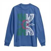 Algeria Amazigh Berber Yaz Symbol Algerian Flag Heritage Graphic Long Sleeve Shirt Traditional North African Tribal Culture Art
