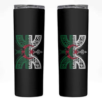 Algeria Amazigh Berber Yaz Symbol Algerian Flag Heritage Graphic Skinny Tumbler Traditional North African Tribal Culture Art