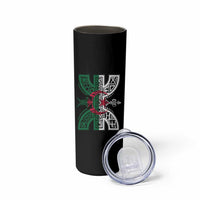Algeria Amazigh Berber Yaz Symbol Algerian Flag Heritage Graphic Skinny Tumbler Traditional North African Tribal Culture Art