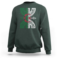 Algeria Amazigh Berber Yaz Symbol Algerian Flag Heritage Graphic Sweatshirt Traditional North African Tribal Culture Art