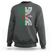 Algeria Amazigh Berber Yaz Symbol Algerian Flag Heritage Graphic Sweatshirt Traditional North African Tribal Culture Art