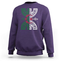Algeria Amazigh Berber Yaz Symbol Algerian Flag Heritage Graphic Sweatshirt Traditional North African Tribal Culture Art