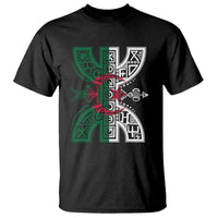 Algeria Amazigh Berber Yaz Symbol Algerian Flag Heritage Graphic T Shirt Traditional North African Tribal Culture Art