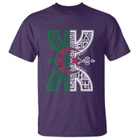 Algeria Amazigh Berber Yaz Symbol Algerian Flag Heritage Graphic T Shirt Traditional North African Tribal Culture Art