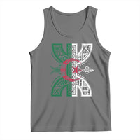 Algeria Amazigh Berber Yaz Symbol Algerian Flag Heritage Graphic Tank Top Traditional North African Tribal Culture Art