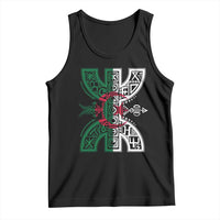 Algeria Amazigh Berber Yaz Symbol Algerian Flag Heritage Graphic Tank Top Traditional North African Tribal Culture Art