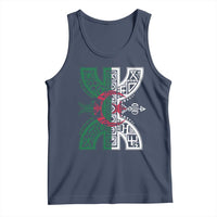 Algeria Amazigh Berber Yaz Symbol Algerian Flag Heritage Graphic Tank Top Traditional North African Tribal Culture Art