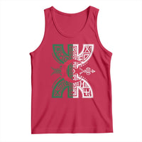 Algeria Amazigh Berber Yaz Symbol Algerian Flag Heritage Graphic Tank Top Traditional North African Tribal Culture Art