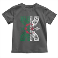 Algeria Amazigh Berber Yaz Symbol Algerian Flag Heritage Graphic Toddler T Shirt Traditional North African Tribal Culture Art