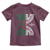 Algeria Amazigh Berber Yaz Symbol Algerian Flag Heritage Graphic Toddler T Shirt Traditional North African Tribal Culture Art