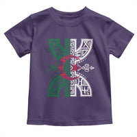 Algeria Amazigh Berber Yaz Symbol Algerian Flag Heritage Graphic Toddler T Shirt Traditional North African Tribal Culture Art