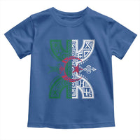 Algeria Amazigh Berber Yaz Symbol Algerian Flag Heritage Graphic Toddler T Shirt Traditional North African Tribal Culture Art