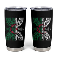 Algeria Amazigh Berber Yaz Symbol Algerian Flag Heritage Graphic Tumbler Cup Traditional North African Tribal Culture Art