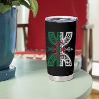 Algeria Amazigh Berber Yaz Symbol Algerian Flag Heritage Graphic Tumbler Cup Traditional North African Tribal Culture Art