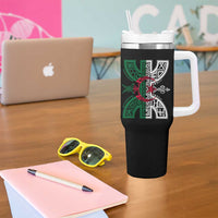 Algeria Amazigh Berber Yaz Symbol Algerian Flag Heritage Graphic Tumbler With Handle Traditional North African Tribal Culture Art