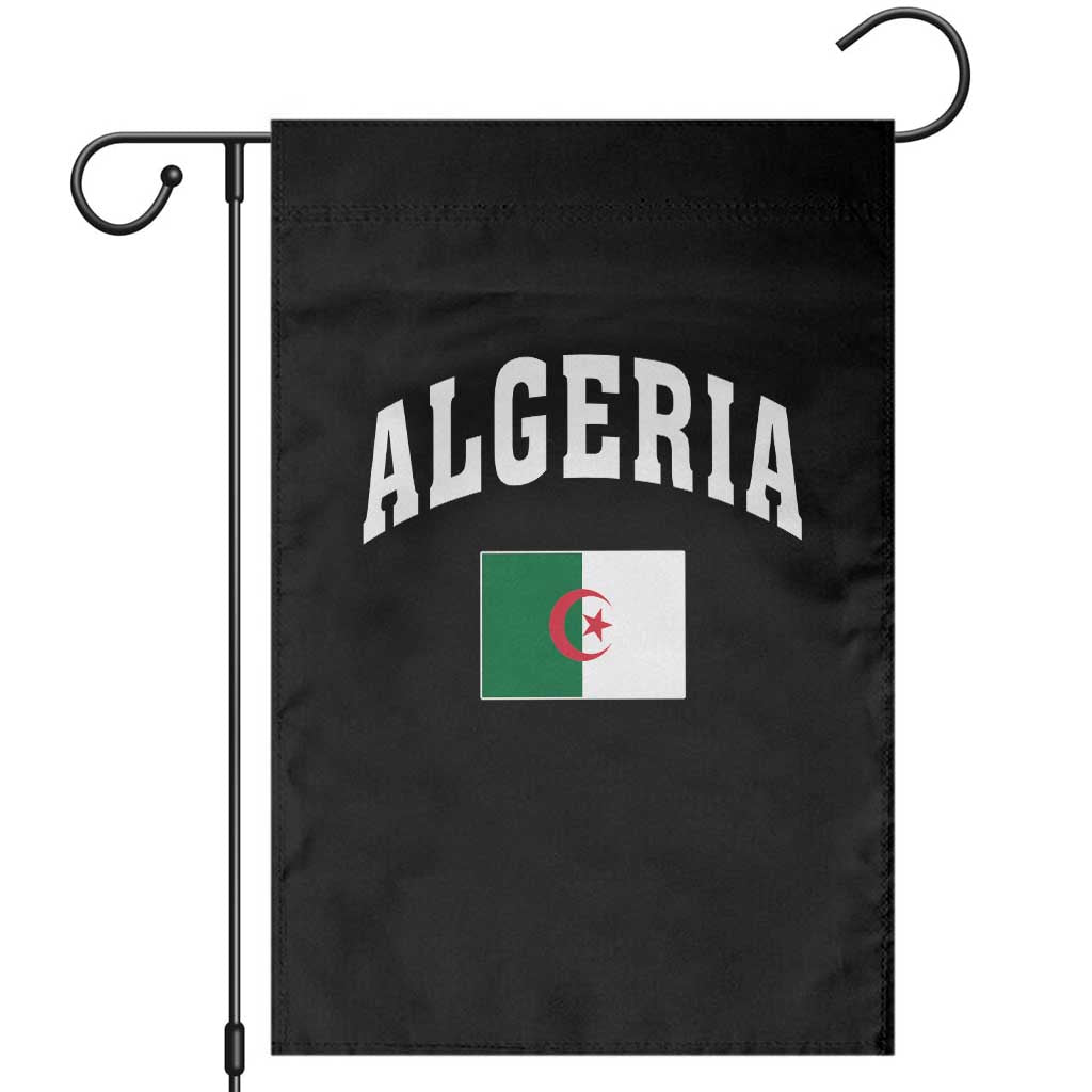 Classic Algeria Varsity Athletic Style Garden Flag Proud Patriotic Algerian Flag