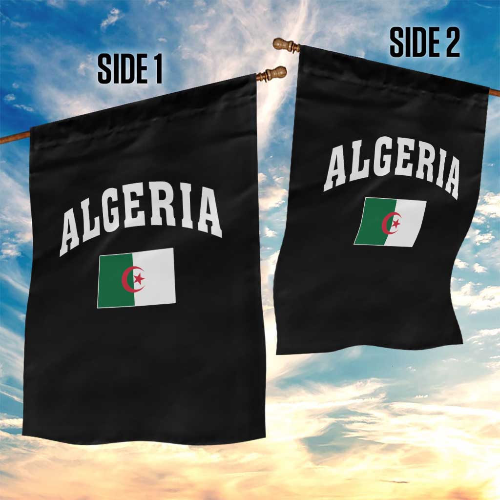 Classic Algeria Varsity Athletic Style Garden Flag Proud Patriotic Algerian Flag