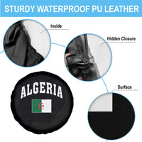 Classic Algeria Varsity Athletic Style Spare Tire Cover Proud Patriotic Algerian Flag
