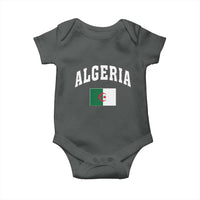 Classic Algeria Varsity Athletic Style Baby Onesie Proud Patriotic Algerian Flag