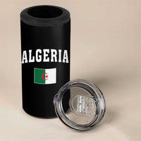 Classic Algeria Varsity Athletic Style 4 in 1 Can Cooler Tumbler Proud Patriotic Algerian Flag