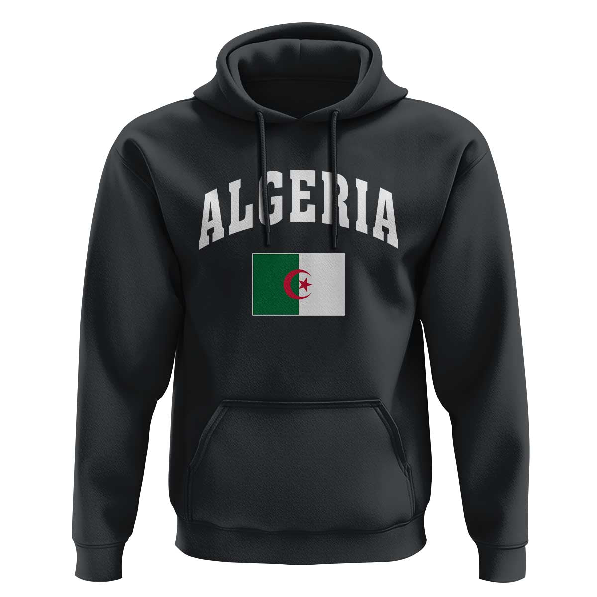 Classic Algeria Varsity Athletic Style Hoodie Proud Patriotic Algerian Flag