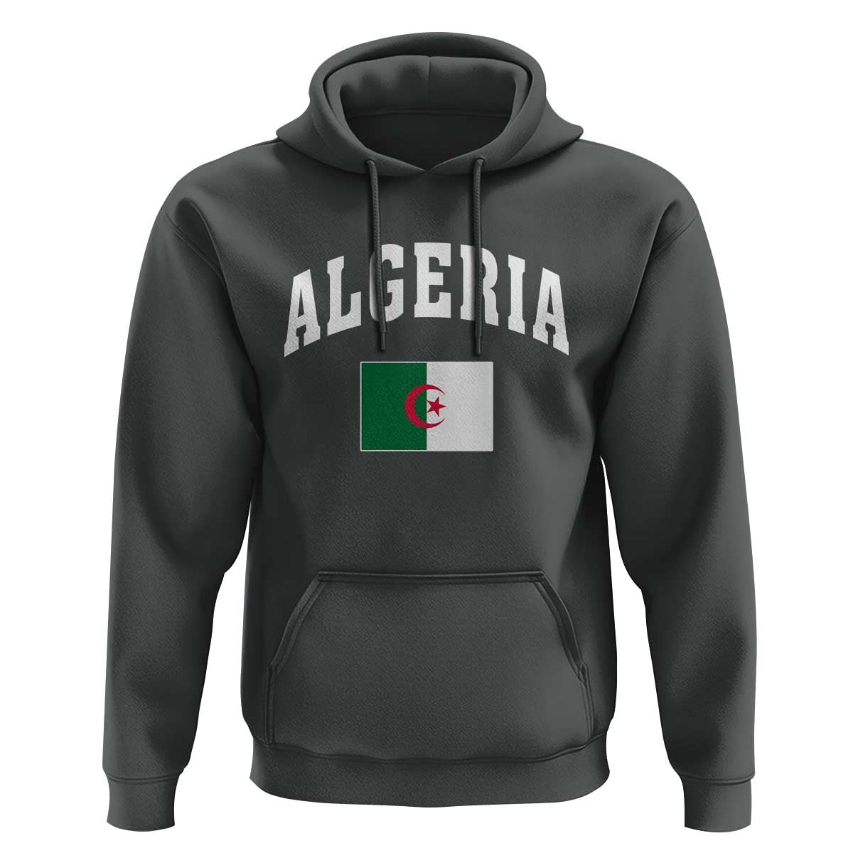Classic Algeria Varsity Athletic Style Hoodie Proud Patriotic Algerian Flag