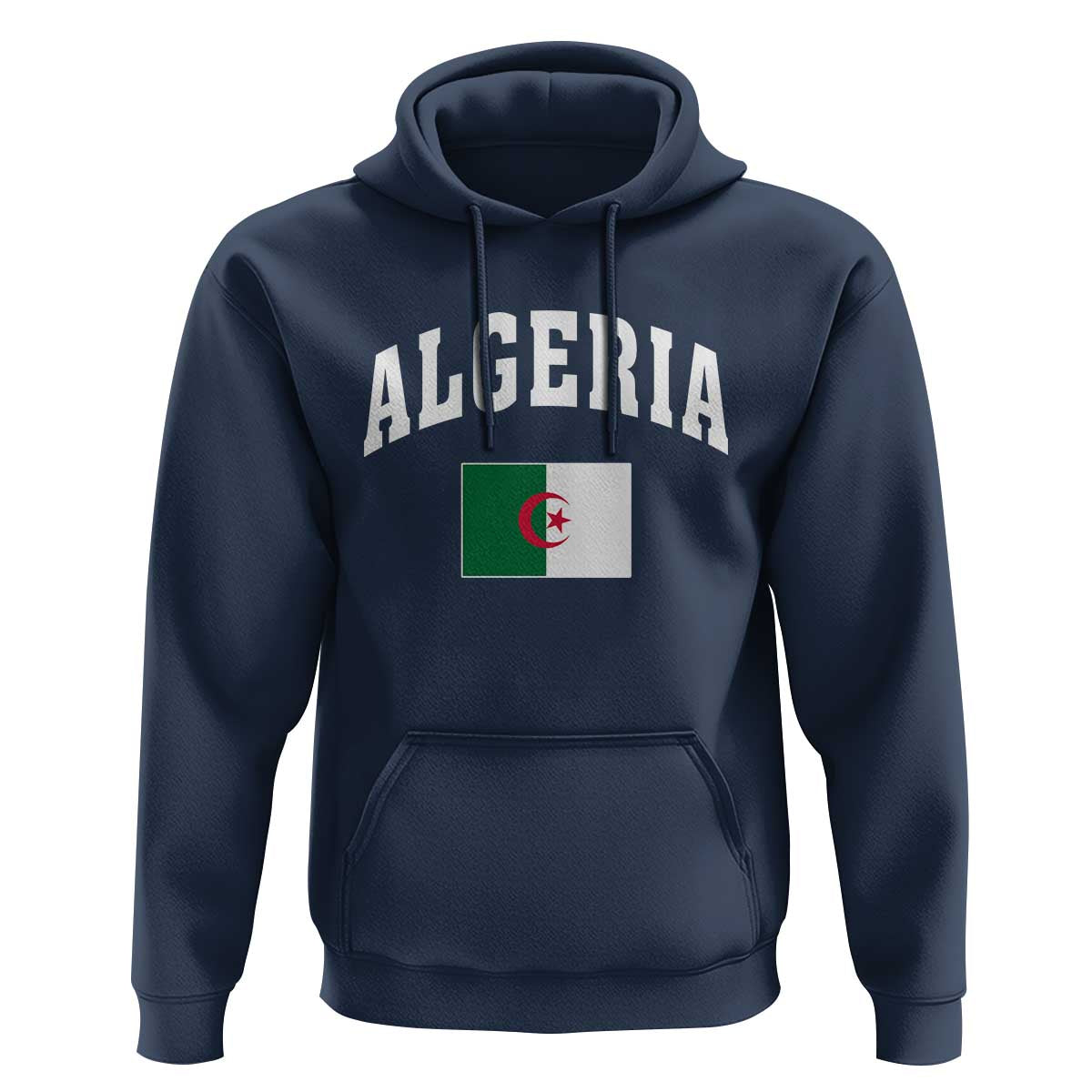 Classic Algeria Varsity Athletic Style Hoodie Proud Patriotic Algerian Flag
